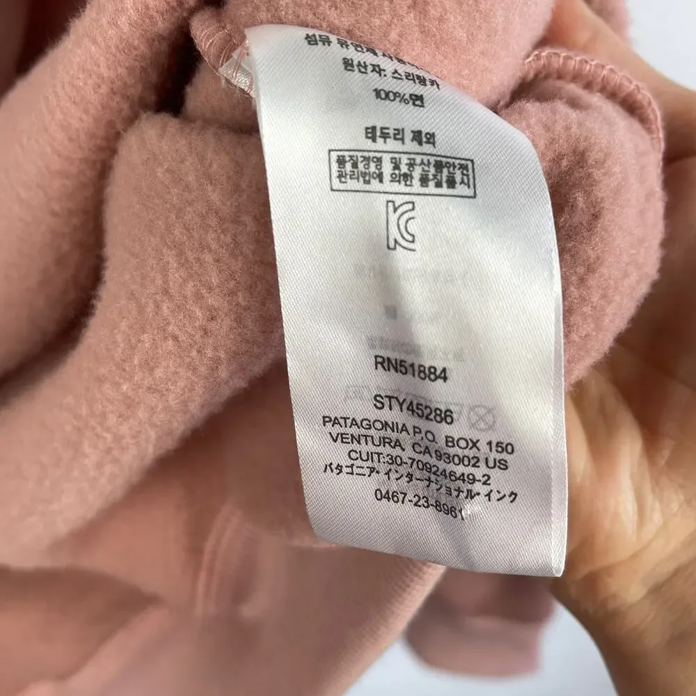 Patagonia Sweatshirt Women's Large Pink Uprisal Crew Neck Pullover Logo Outdoors